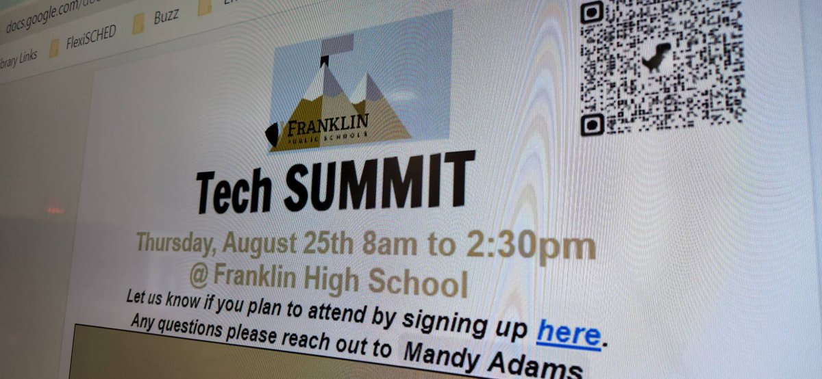 FPSDistrictWI's tweet photo. The first ever FPS TECH SUMMIT is taking off! Educators chose to come in on a non-work day to share ideas with others! Thanks to @WeVideo @Flipgrid @Screencastify @Kahoot for offering raffle prizes and swag #prideFPS #1FPS https://t.co/sUWeSOK21F