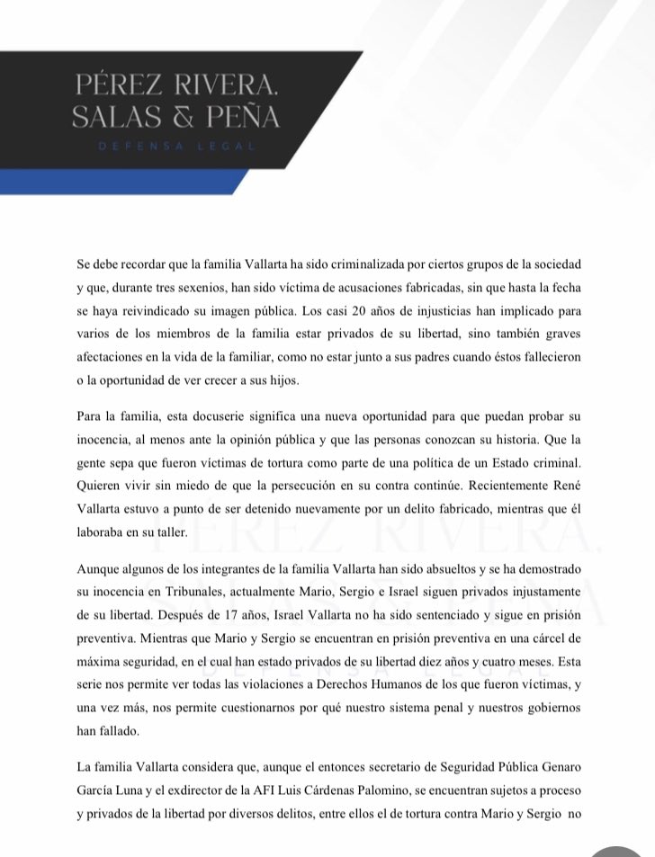 Pérez Rivera, Salas y Peña/ Defensa Legal tweet media