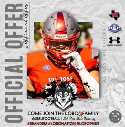 BowenStobb's tweet photo. Thank you SO MUCH @CoachHarmening for a great conversation &amp; official offer! Looking forward to a game day visit! #LOBONATION @SRSUFootball @SATXrecruiting @RoyGarciaIII @Pullandpitch @LagoFootball https://t.co/nEn6w9bHTh