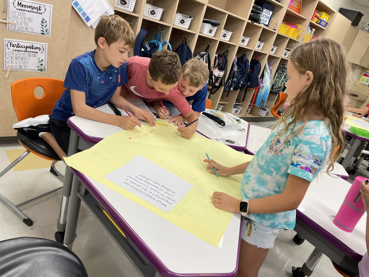 Mrs_Freibrun's tweet photo. Creating classroom expectation ideas in small groups! #LFmoments #cherokeeinspires https://t.co/AyrZnTu0wD