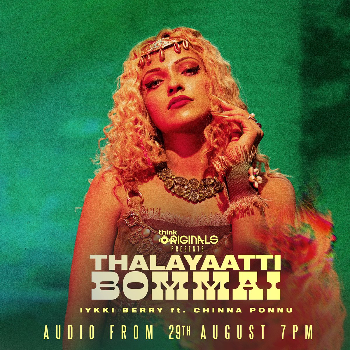 thinkmusicindia's tweet photo. The ultimate audio of #ThalayaattiBommai dropping on 29th August at 7 PM!! 🎶🎉♥️
#ThinkOriginals
Get ready to shake and vibe 🎉🎵💃
@iykkiberry #DevMajor #SingerChinnaPonnu
@blackswankg https://t.co/V6CJ6Y9y96