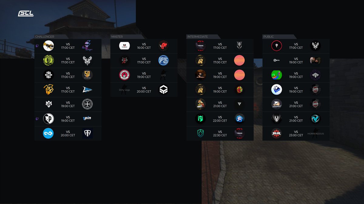 🔵 TODAY'S MATCHES (25/8)

The grind continues💪

📺: twitch.tv/scleague_net
📺: twitch.tv/scleague_b