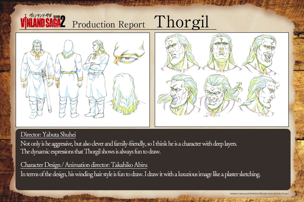 V_SAGA_ANIME's tweet photo. /
TV Anime「#VINLAND_SAGA 」SEASON 2
Production Report📢
\
Production report prior to streaming in January 2023
Today is the character design of #Thorgil (cv. #Taiten_Kusunoki)🖌
Let's find out the charm of Thorgil...
@TaitemKusunoki
#VINLAND_SAGA https://t.co/GJ9BvHZ6FN