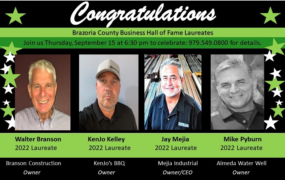 Register for the Brazoria County Business Hall of Fame today! Don't delay, we are getting close to a sell out. brazoriacounty.ja.org/events/2022-br…
