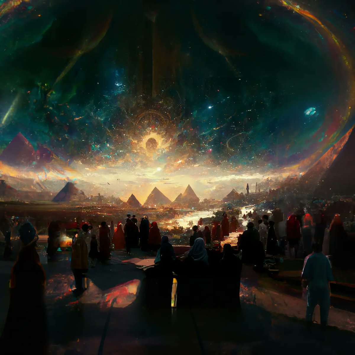 Thomberard's tweet photo. A cosmic map of the universe #midjourneyAi https://t.co/A4XTmdJbQi