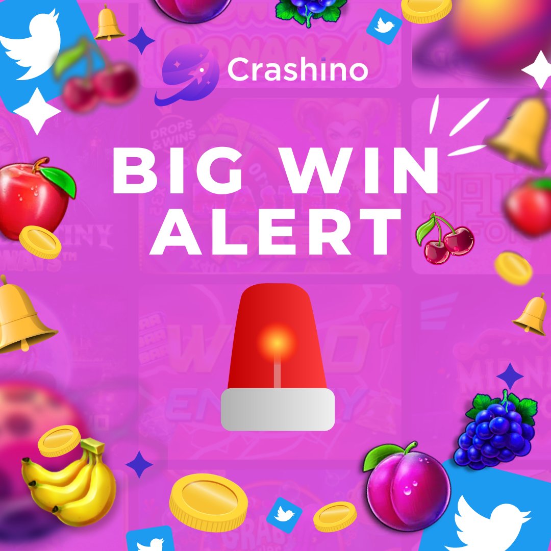 CrashinoPlay's tweet photo. π’ BIG WIN ALERT π’
π The lucky player placed a bet of 5β¬ and won 12 313β¬ in a single spin with a multiplier of more than 2400! Who will be the next lucky player? Play at Crashino where winners are welcome!
#winner #bigwinneralert #casino #slots #cryptocasino #crypto https://t.co/pULtz7FQnY