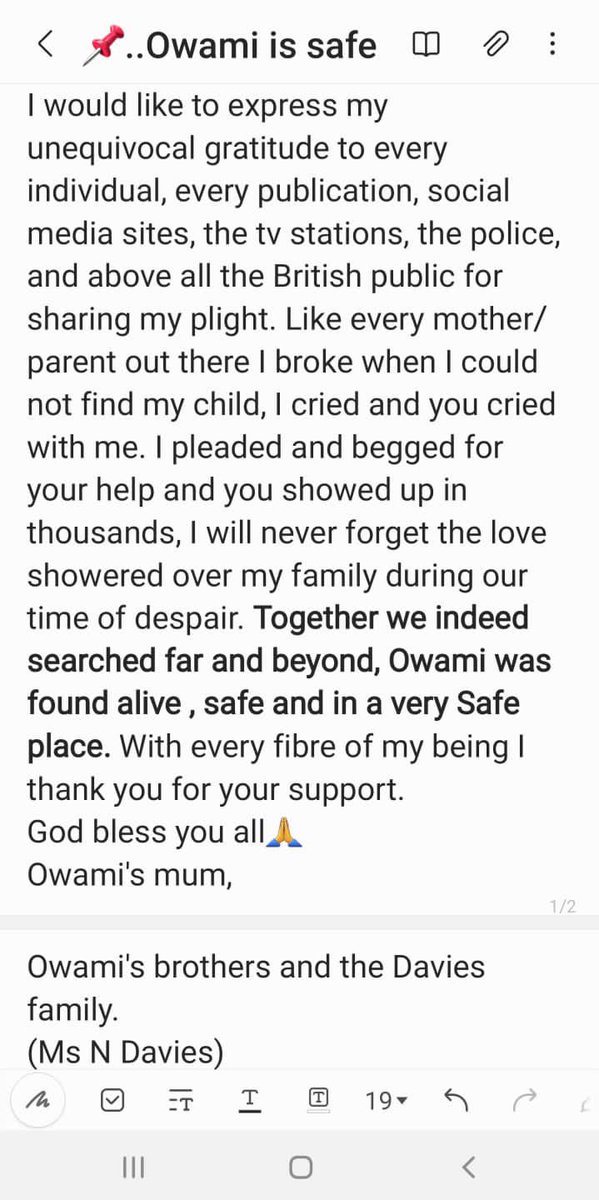 Hello everyone 🤗🤗

I hope you are all awesome wherever you are and taking care !!

This here is a statement from Owamis mom👇🏾👇🏾👇🏾