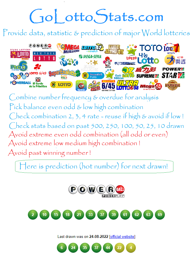 Here is the prediction (hot numbers) for next USA Powerball! Check https://t.co/o5YYOidlrb for more !

#usapowerball #powerball #powerballlottery #powerballjackpot #powerballwinner @PowerballUSA @PowerBallOff @powerball.usa @megamillions_powerball @powerball.lottery.usa https://t.co/QO9JepLJgP