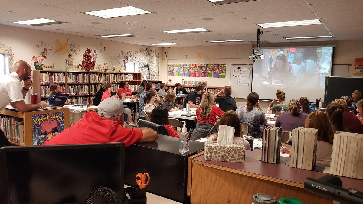 Clinton Elementary working hard, learning, PD. <a href="/ccs_super/">CCS~Supt.</a> @CoachJurasek