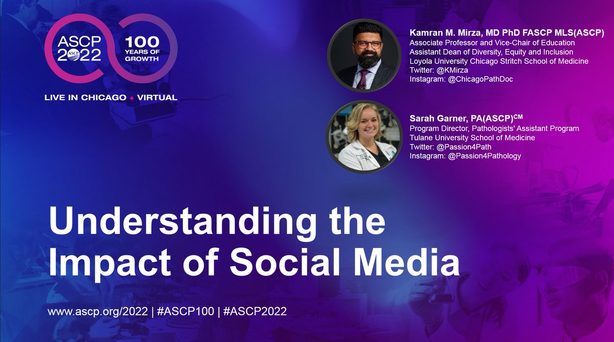 Kamran Mirza MD PhD - کامران مرزا (@kmirza) on Twitter photo Who's ready to learn more about understanding the #impact of #pathology and #labmedicine #socialmedia with me and <a href="/passion4path/">Sarah Garner, PhD, PA(ASCP)</a> this afternoon? Join us for this last #ASCP100 #ASCP2022 pre-meeting social media talk! ascp2022.pathable.com
<a href="/ChrisTormey3/">Chris Tormey</a> <a href="/2smart4ya/">Tanya Lomax</a> <a href="/Blair_Holladay/">Blair Holladay</a> Who's ready to learn more about understanding the #impact of #pathology and #labmedicine #socialmedia with me and <a href="/passion4path/">Sarah Garner, PhD, PA(ASCP)</a> this afternoon? Join us for this last #ASCP100 #ASCP2022 pre-meeting social media talk! ascp2022.pathable.com
<a href="/ChrisTormey3/">Chris Tormey</a> <a href="/2smart4ya/">Tanya Lomax</a> <a href="/Blair_Holladay/">Blair Holladay</a>
