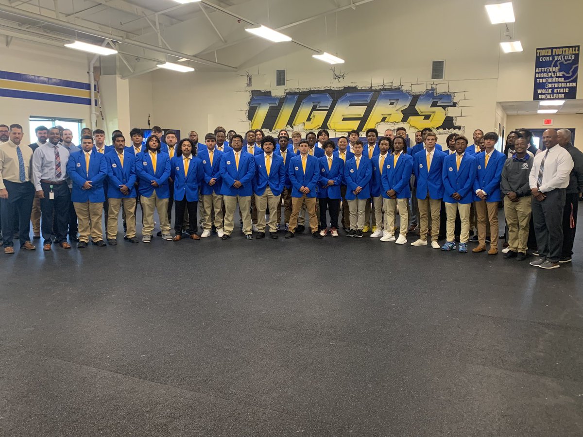 Thank you to the booster club, parents, community and coaching staff who have done so much to get our teams to this point. Our varsity game day blazers are ready and our players and staff are very excited for this day. Go Tigers!! <a href="/CorsicanaISD/">Corsicana ISD</a> <a href="/CorsicanaFB/">Corsicana Football</a>