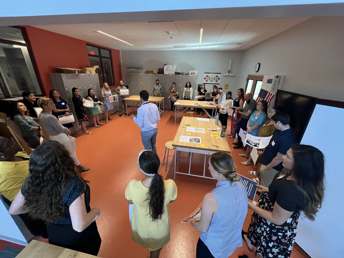 jculwellblock's tweet photo. Here what I love about #WeAreChappaqua - today in new teacher orientation we used a World Cafe to have Ts experience exemplar instruction to learn about APPR and our 4 year teacher learning cycle. New Teachers —> Teacher Leaders #Project720 @DrAPease @Esmoskowitz https://t.co/Y1wkN8lsJy