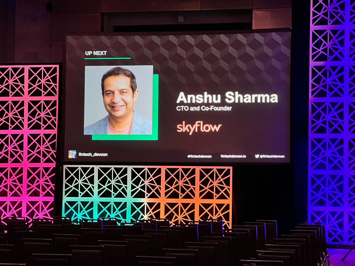 SkyflowAPI's tweet photo. See you at 8:40am MT for the keynote by our Co-founder and CEO @anshublog!
#fintech_devcon https://t.co/iR1U8OLrxj