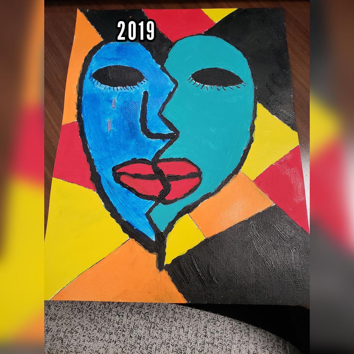 fp2p314's tweet photo. Since it's #throwbackthurday I wanted to share my progress since I began creating. The 1st piece is the piece that unlocked EVERYTHING for me and I haven't given up! Good morning!!! #TBT #abstractart #CreativeProgress #ThenAndNow
🎨💙🙏🏾🤞🏾 https://t.co/iX245arFzN