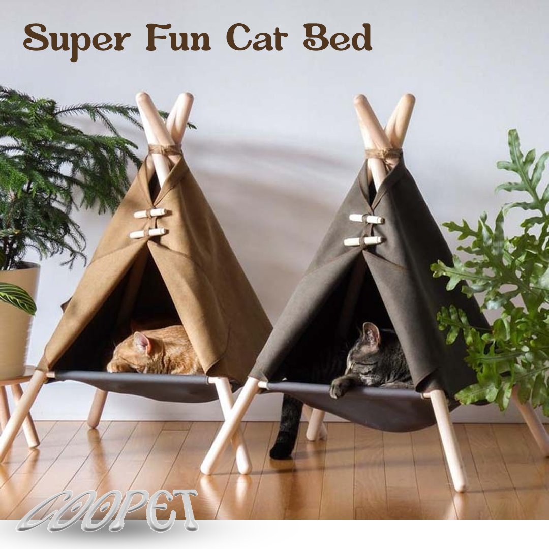 pet_coopet's tweet photo. The Adventure Tent combines a hammock, a tent, and a super-fun cat bed in one sleek, pet-friendly design.

Your fuzzy will enjoy exploring their new tent. hiding under and hanging out of the one and only pet tent available that is raised off the ground and includes a hammock! https://t.co/nGgbuKHfLj