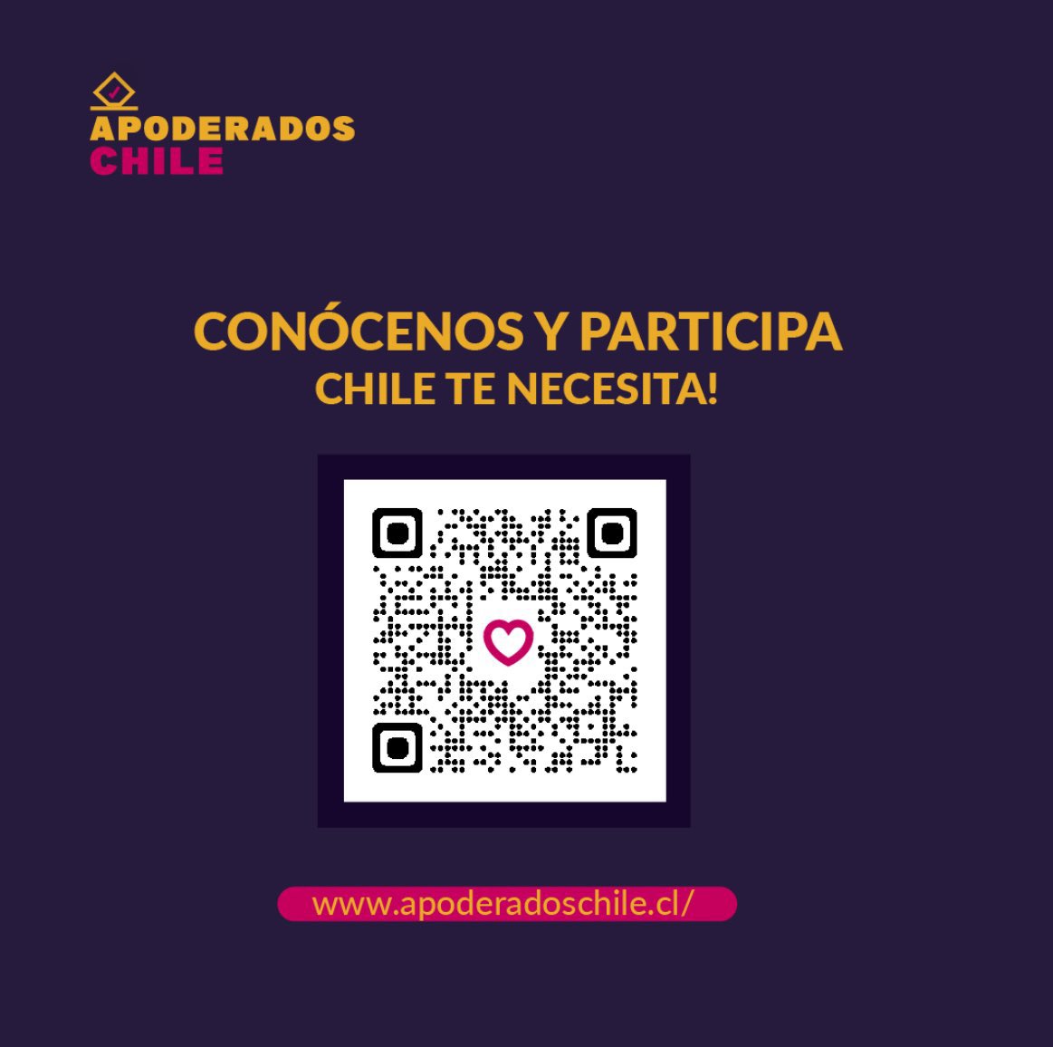 a_republicana's tweet photo. #Apoderadoschile ¡Entregando un día de tu vida puedes hacer una gran diferencia! El futuro de nuestra generación y de las que vendrán dependen de nuestro compromiso
¡Inscríbete! 👉https://t.co/N7qMvskpFl https://t.co/Kqim1cgELO