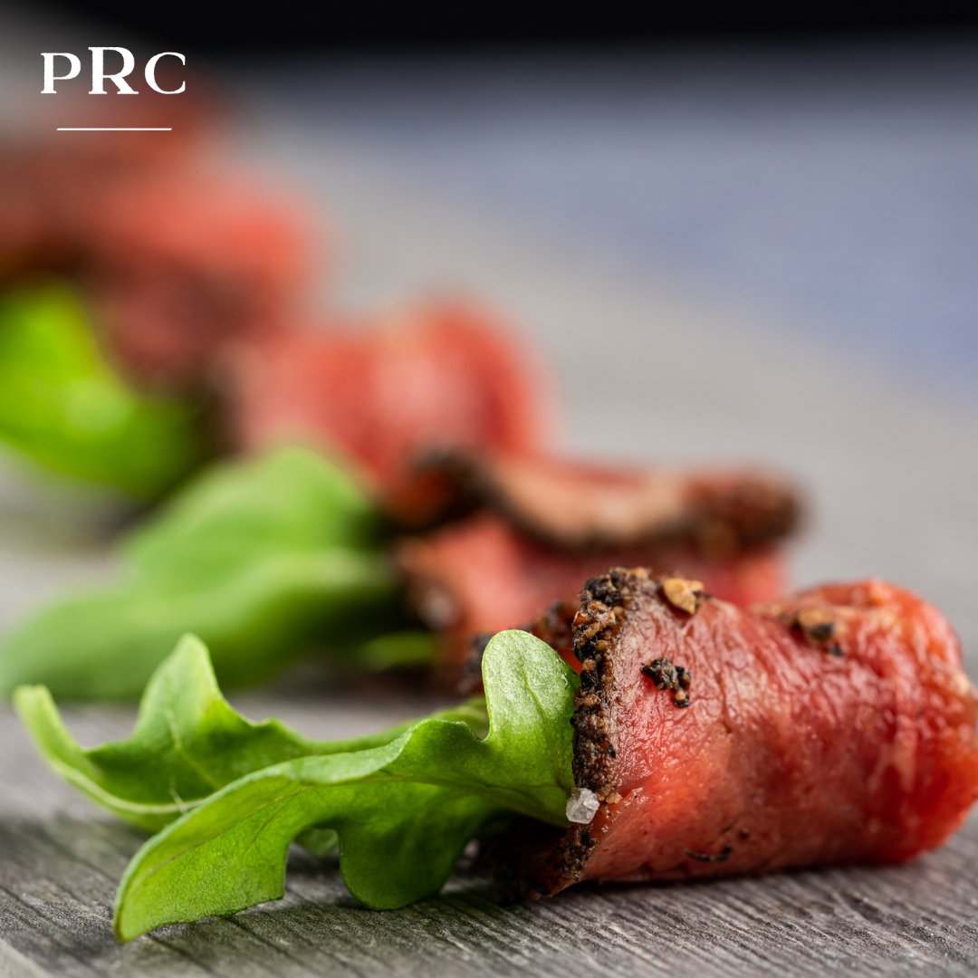 PRCCaterers's tweet photo. Our thinly sliced beef carpaccio rolled around arugula, in a balsamic reduction and olive oil sauce.
Delicious doesn't even begin to describe this dish. #gourmetkosher https://t.co/v4JTRy62mn