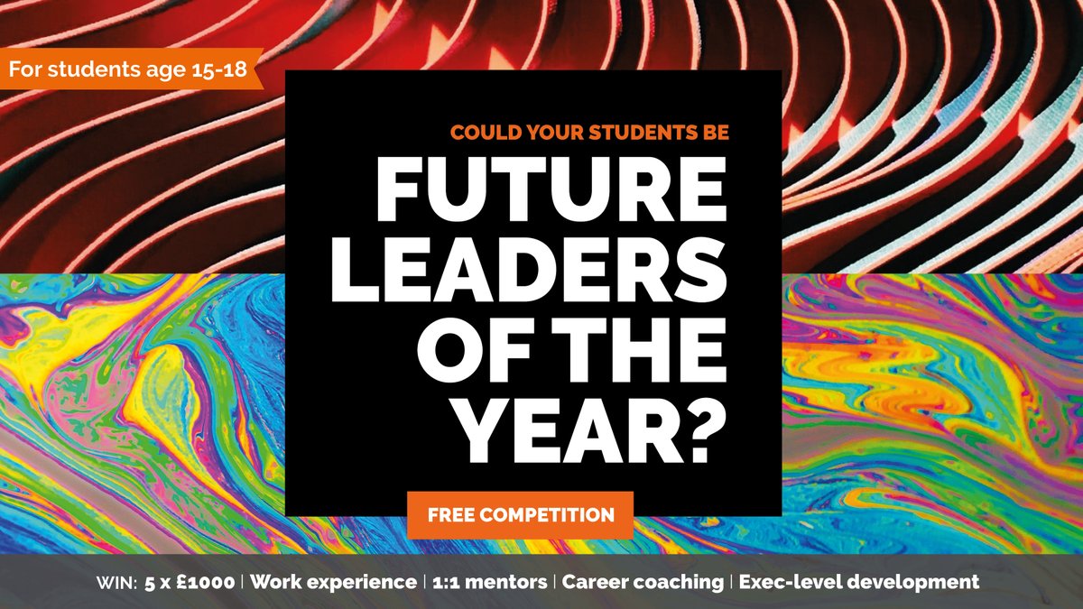 IvyHouseLon's tweet photo. Less than a month to go until The Future Leaders of the Year Competition opens for entries!

Have your students seen the incredible prizes up for grabs? https://t.co/iYcxVvXFcr

The #FutureLeadersProject https://t.co/NgNJNOjMXl