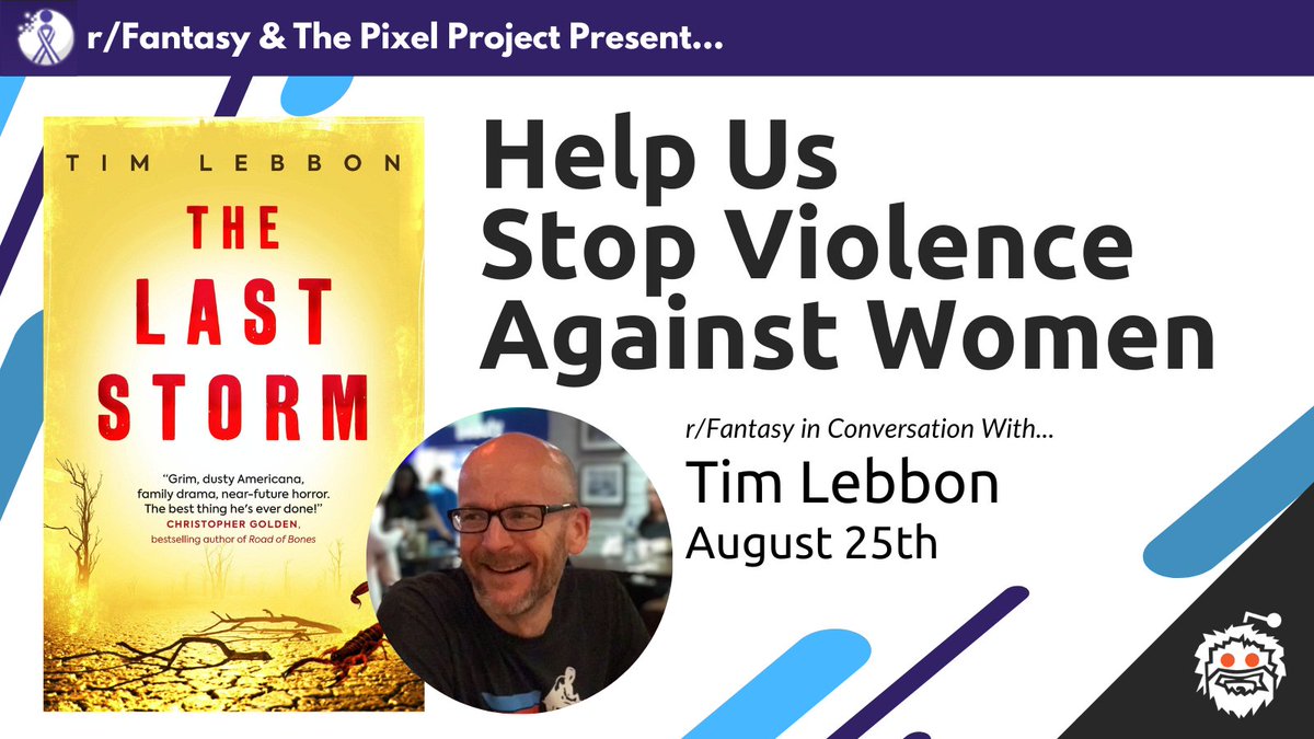 Pls RT: <a href="/timlebbon/">Tim Lebbon</a> is on <a href="/Reddit_Fantasy/">Reddit Fantasy</a> today doing his #Read4Pixels AMA. 

Pop by today to drop off your questions for Tim about everything from running marathons to Horror to why we all need to end violence against women. 

bit.ly/3R50m6m

#activism #vaw