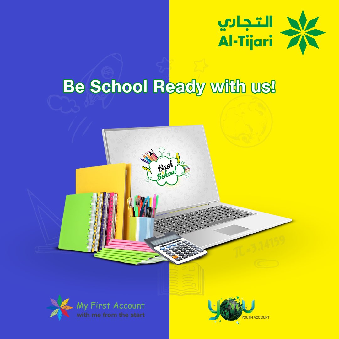 ALTijariCBK's tweet photo. جاهزين للعودة للمدارس؟ ترقبوا عروضنا القادمة! 📚🎒
#YOUoffers
#MFAoffers https://t.co/bvyVpMWkUn