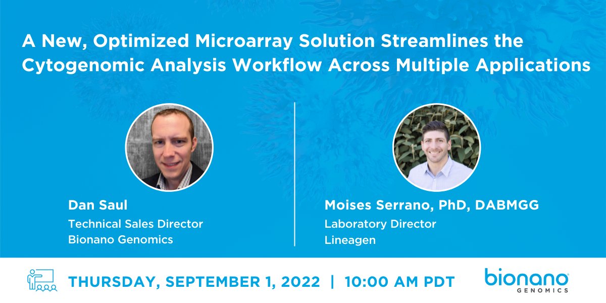 Join us next Thursday, September 1, for an informational webinar on the newly developed Illumina microarray with NxClinical software, which helps to streamline operations and deliver results quickly and accurately. Find out more and register today at bit.ly/3cfLvY7