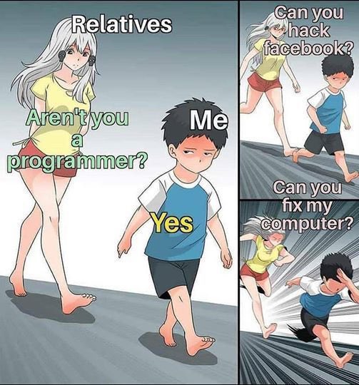 EquipeTechniqu3's tweet image. Everytime💆💆‍♀️

#geekjokes #coding #codinghumour #codinglife