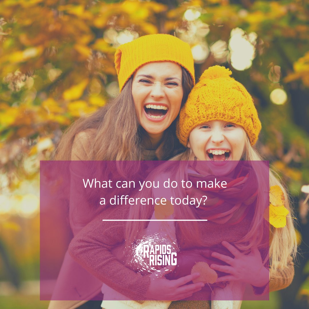 RapidsRising's tweet photo. We're asking again, what small thing could you do today that could make a difference in our community? When we #StartWithSpirit we lay a foundation for working together. #motivationMonday #bepositive #ScienceOfThePositive #PCN https://t.co/47EDCaxX0B