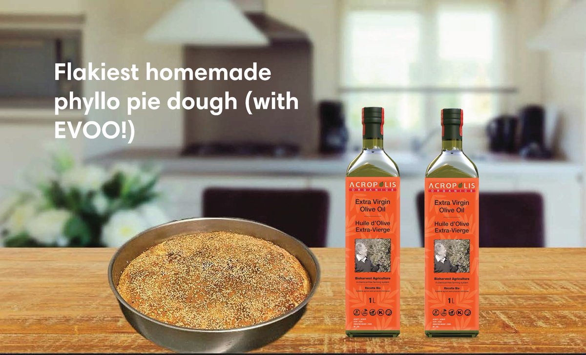 Wondering what's the secret ingredient for the flakiest homemade phyllo dough? Lots and lots of EVOO! 😋 

#acropolisorganics #cleanfood #oliveoil #healthyfood #chemicalfree #homemadefood #homemade #pie #greekfood #lovefood #acropolisorganicsrecipes