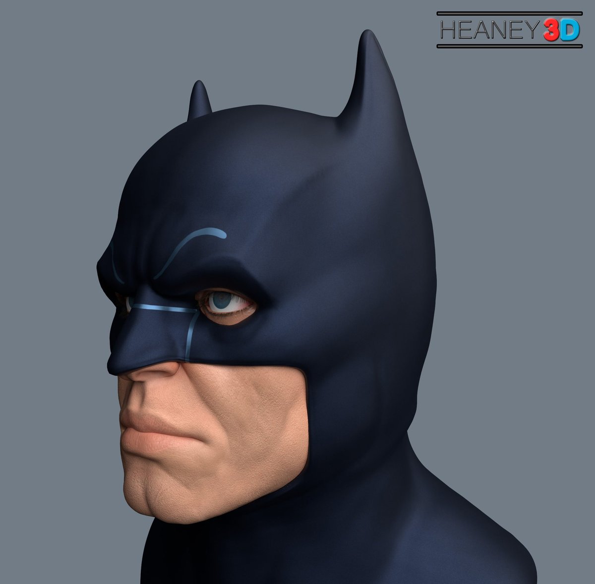 Heaney_3D's tweet photo. Trying different materials and styles for this Batman Cowl. All types are inspired by live action and animated iterations. #3d #3dart #3dmodeling #cgi #batman #darkknight #cowl #costume #gamer #character #fanart https://t.co/zlDrJA5CuH