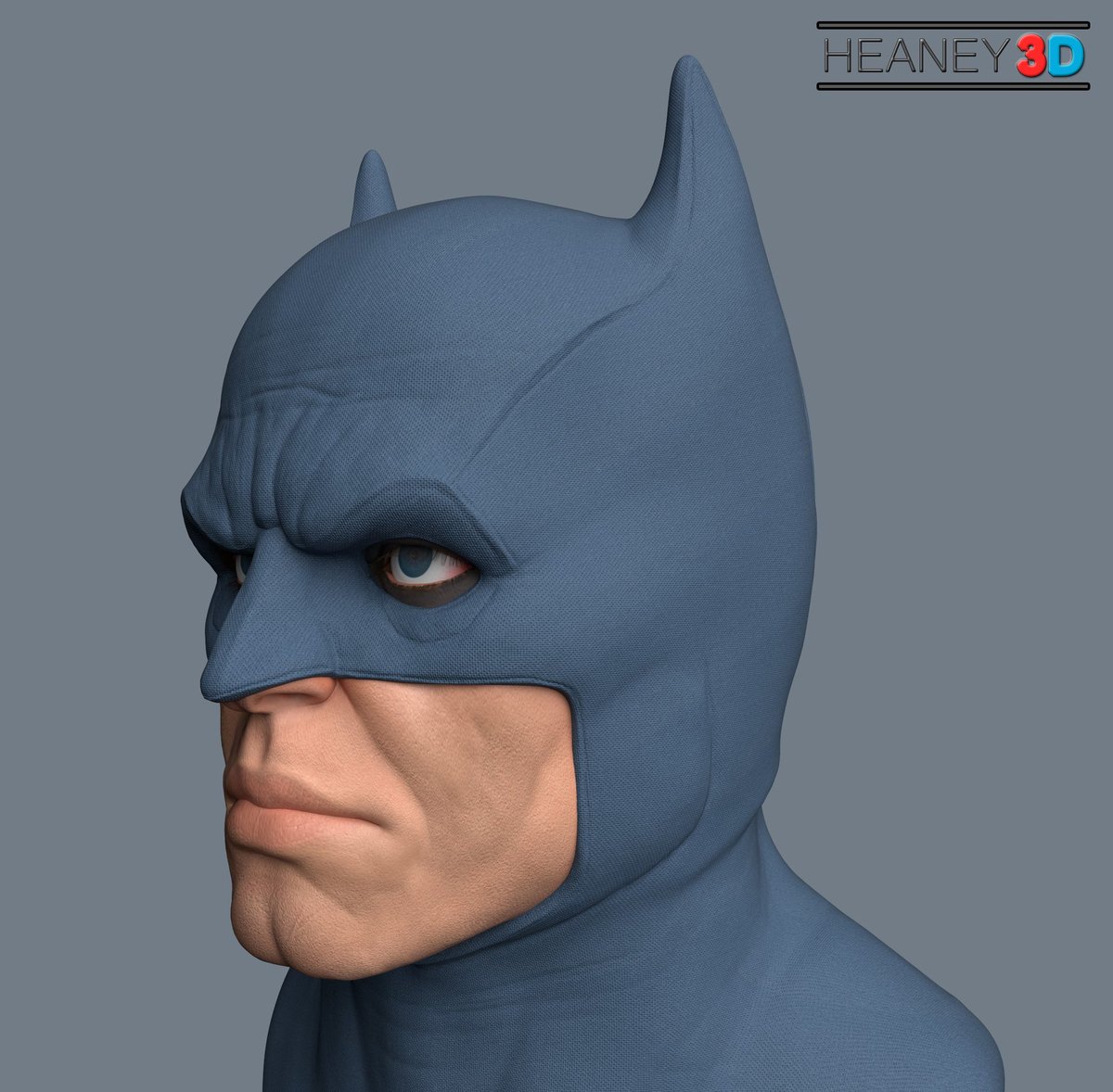 Heaney_3D's tweet photo. Trying different materials and styles for this Batman Cowl. All types are inspired by live action and animated iterations. #3d #3dart #3dmodeling #cgi #batman #darkknight #cowl #costume #gamer #character #fanart https://t.co/zlDrJA5CuH