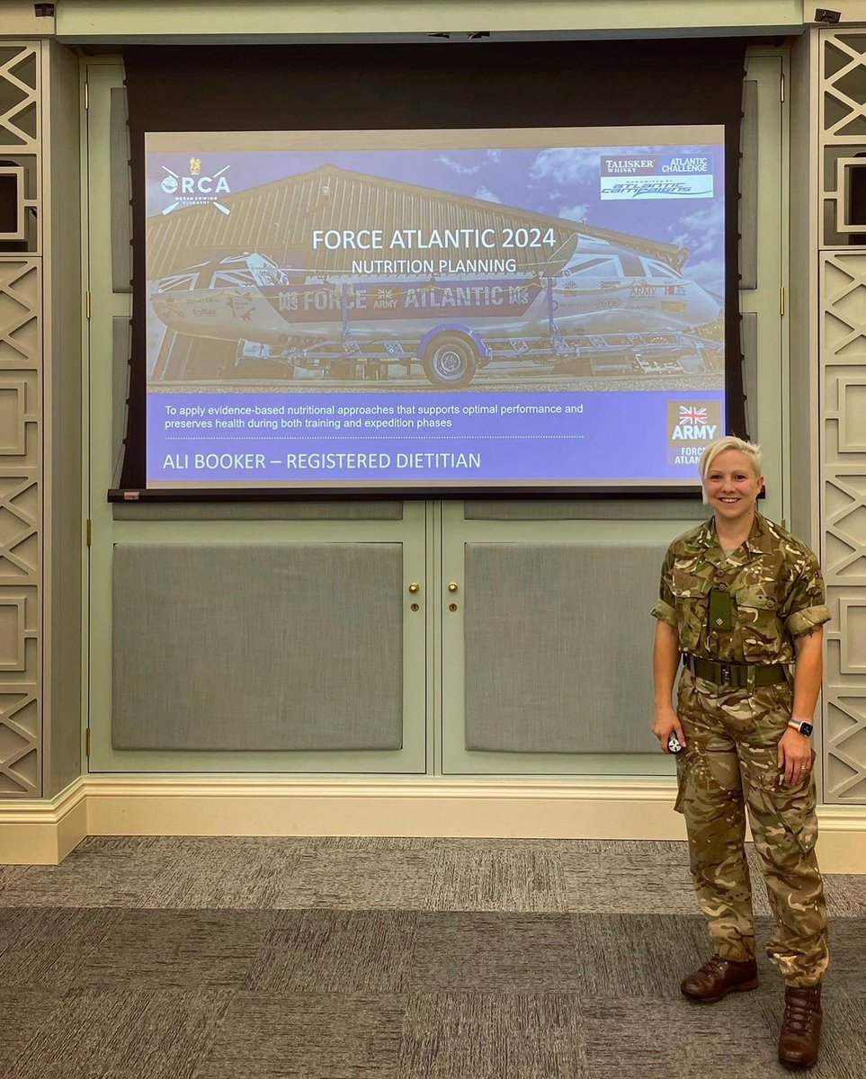 AliBooker_RD's tweet photo. This week the @ForceAtlantic ‘24 planning team have come together as we move forwards to the next stage of expedition planning 🔹
It has been a real privilege to be a part of these discussions and to present on my vision for the nutrition strategy 🔹
#OceanRow #Dietitian #TWAC https://t.co/mjD0rhwddr