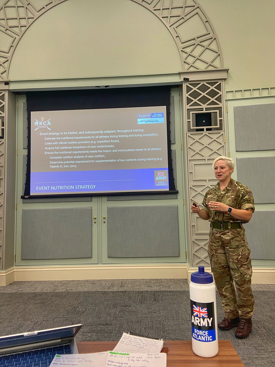 AliBooker_RD's tweet photo. This week the @ForceAtlantic ‘24 planning team have come together as we move forwards to the next stage of expedition planning 🔹
It has been a real privilege to be a part of these discussions and to present on my vision for the nutrition strategy 🔹
#OceanRow #Dietitian #TWAC https://t.co/mjD0rhwddr
