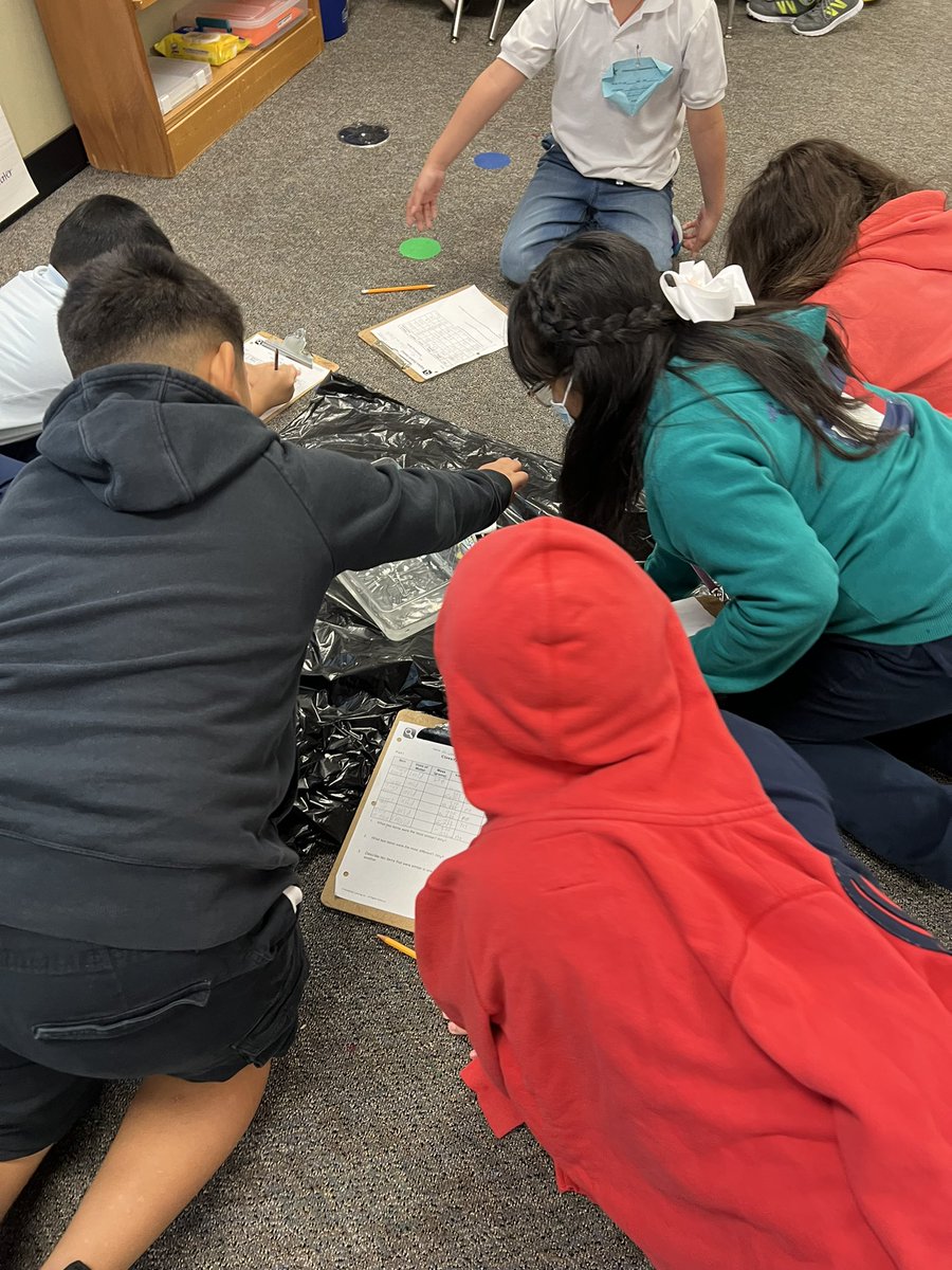 Fourth Graders exploring Physical Properties of Matter. #aliefscience #chancellorcomets