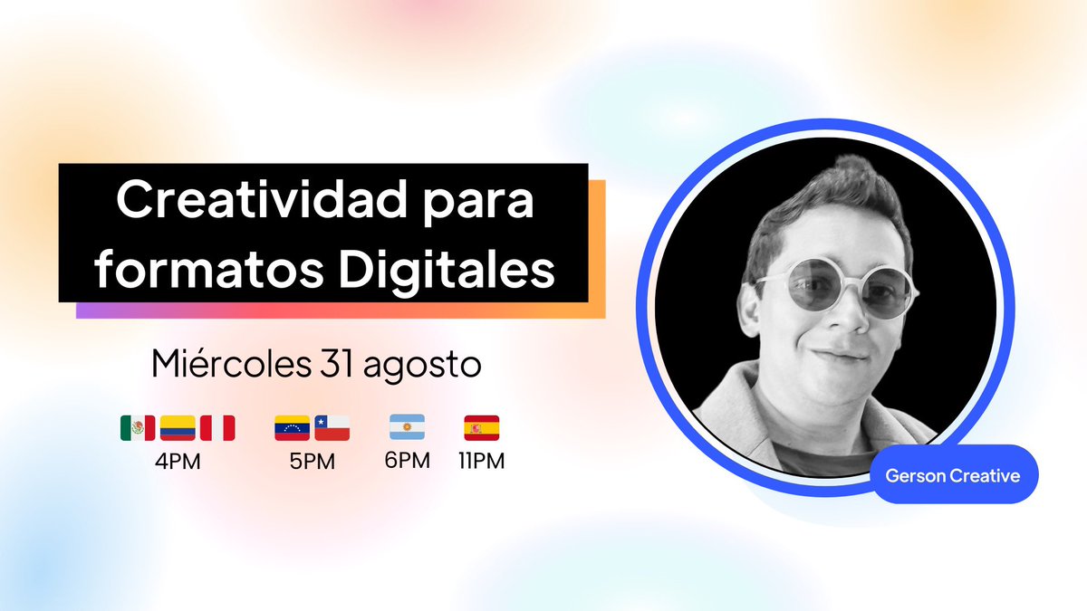 trendilatam's tweet photo. ¿Tienes muchas ideas 💡 pero no sabes cómo compartirlas? En esta Trendi Session con @GersonCreative podrás guiar tu creatividad a un formato que funcione 💙

Regístrate acá 👉 https://t.co/34AQ8xIcag https://t.co/uFnur1g841