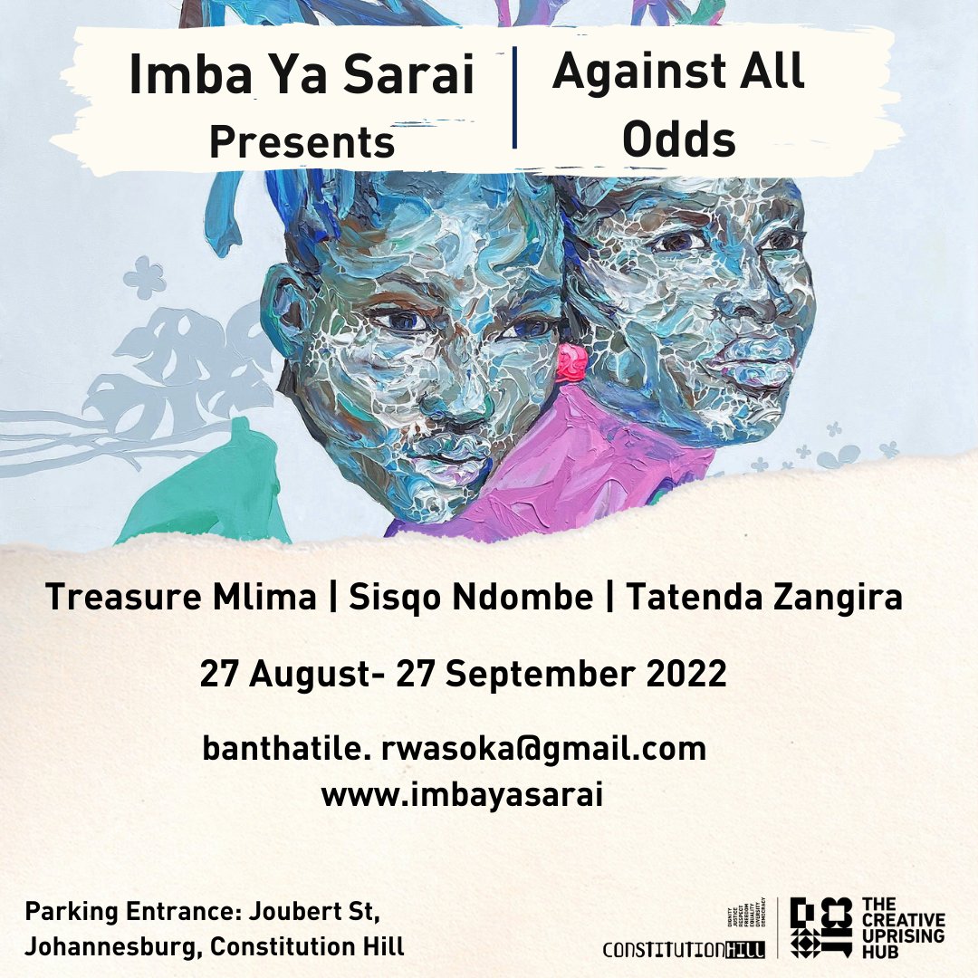 Limited plans this weekend? No stress, we got you fam! Join us on the 27th of August 2022 from 11h00 for the Imba Ya Sarai, Against All Odds Exhibition at the Number 4 prison at ConHill. This exhibition will run from the 27th of August – 27 September 2022. #VisitConHill