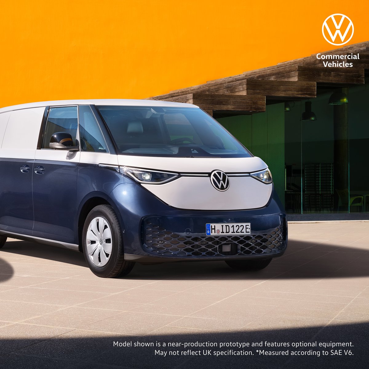 Comfort in the front, business in the back. The ID. Buzz Cargo, with a load volume of up to 3.9 cubic metres³ is now available to order*. #VansThatCan