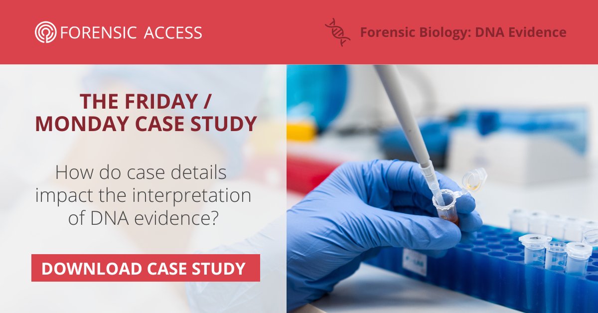 ForensicAccess's tweet photo. How do Case Details Impact the Interpretation of DNA Evidence?
In this case, Forensic Access was instructed to review the forensic #dna findings in light of new information. Download our #casestudy: https://t.co/6rrTTC2YFj
#biology #forensicscience #dnaexamination https://t.co/AOionsfwNS
