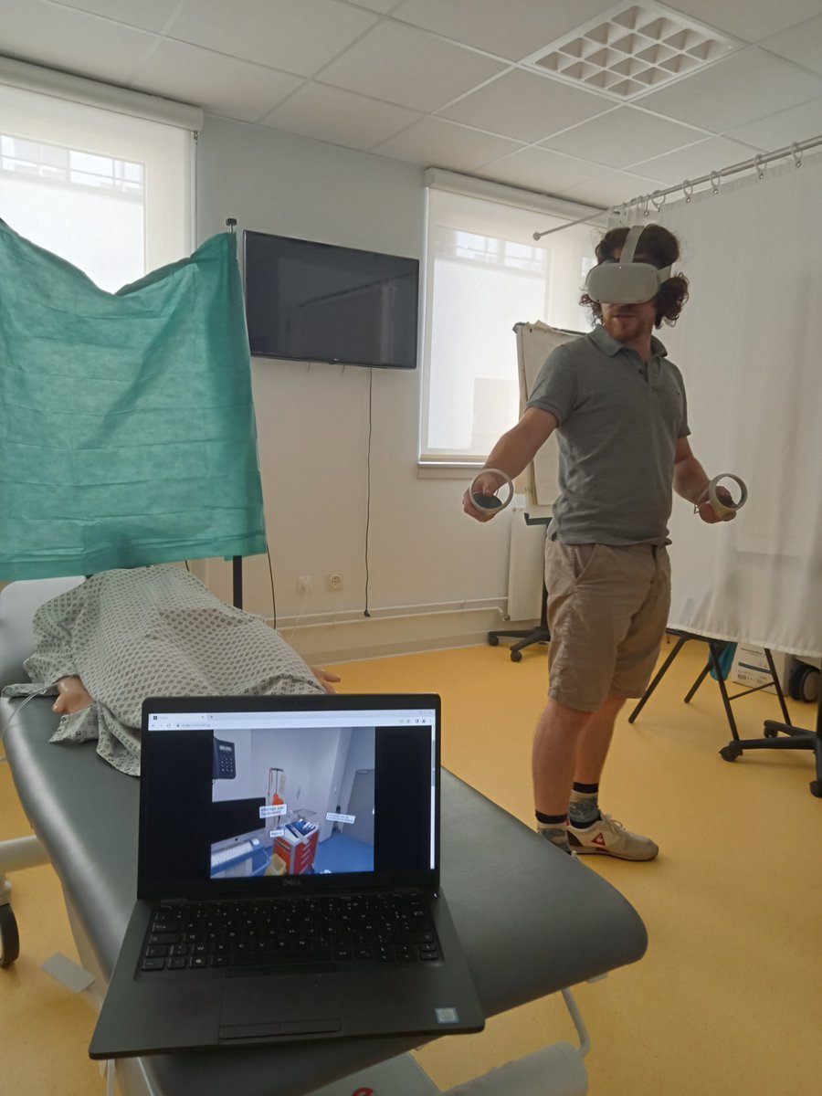CIC_IT_LILLE's tweet photo. Alors on fait de la recherche: évaluation ergonomique d'un dispositif médical en réalité virtuelle. #testergo #RV #evalab #lamedecinededemain #humanfactorsoftomorrow https://t.co/KJAnonvZn9
