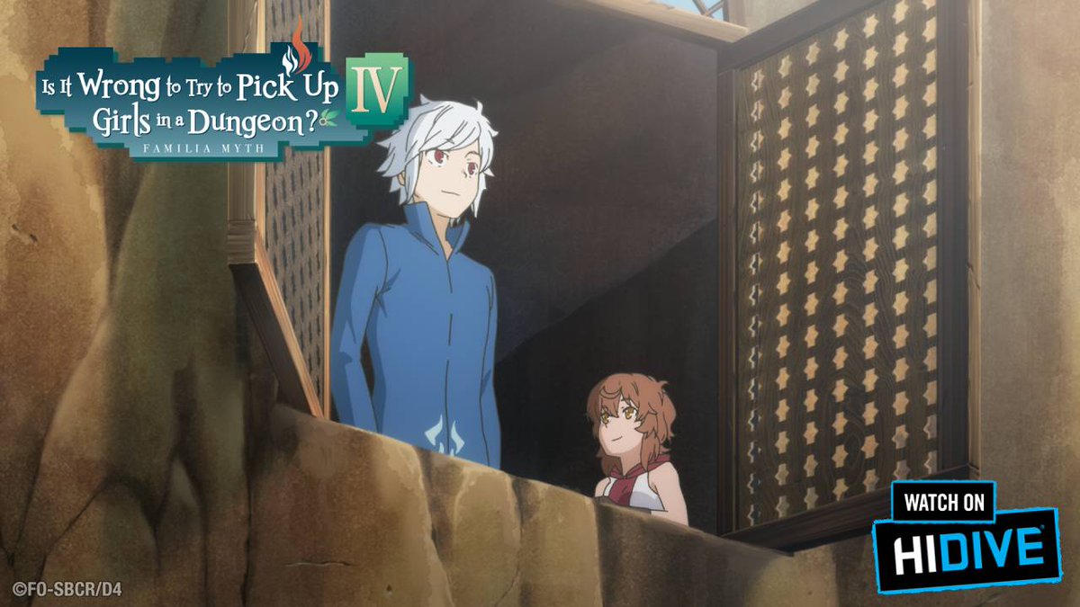Hidive on twitter is it wrong to try to pick up girls in a dungeon
