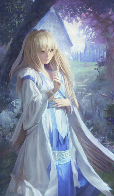 基本的にはこのようにほぼ同じキーワードで大量生産して"奇跡の1枚"を探している感じ 一応キーワードにMekakure(一応英語でも通用する概念)を入れてるんだけど他のキーワードの影響力が大きく別に目は隠れない ただ前髪長め率は増えてる気がする 