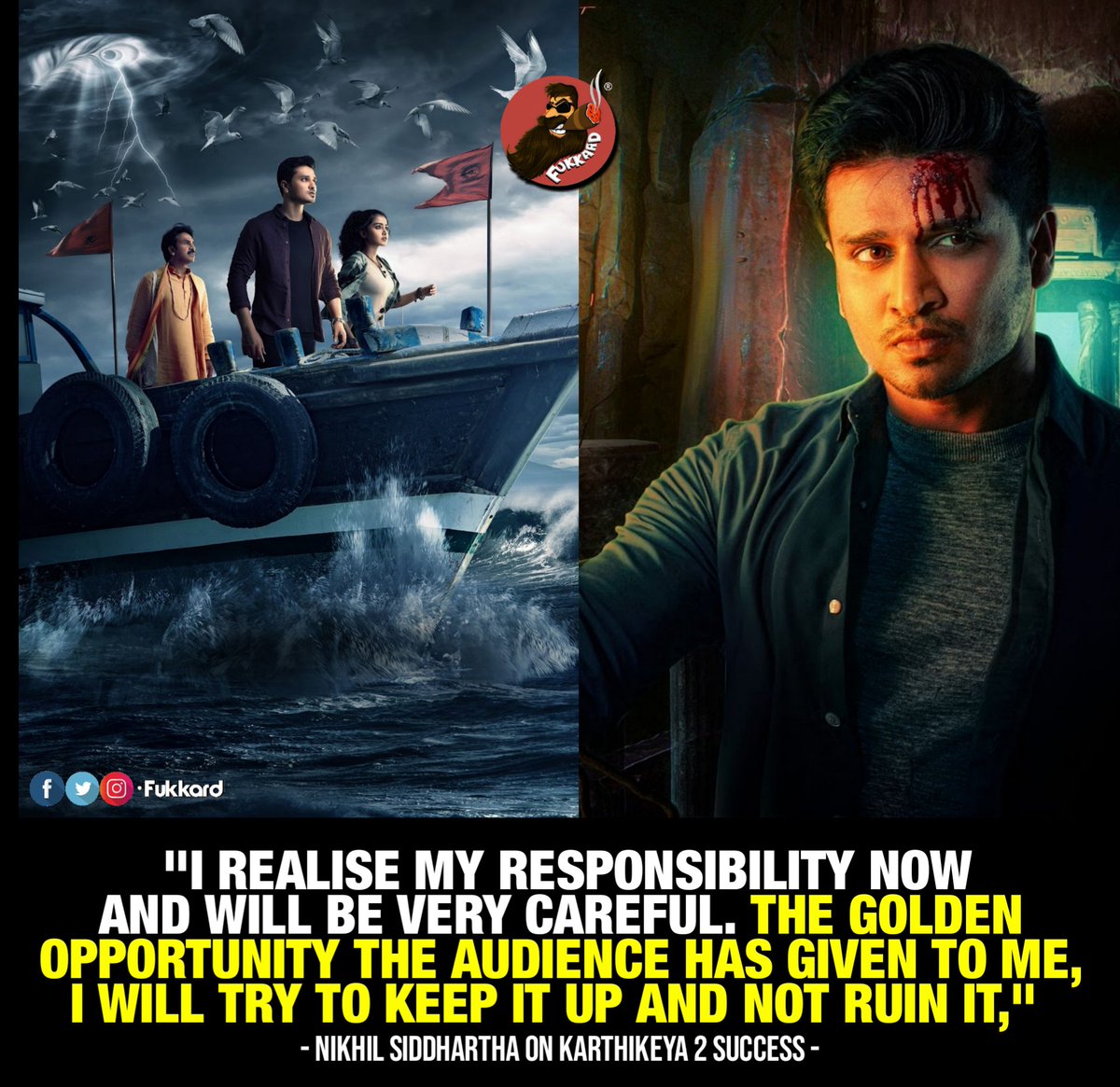 FukkardMemes's tweet photo. #Karthikeya2 100 Crores Celebrations🕺🤩 https://t.co/KtJFj8csRV