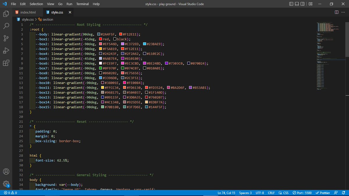 theblaisecode's tweet photo. Day 11
Progress Update + Gradients!!

So I just discovered gradients and I love it. Also, i learnt about :root scope and how to use Grid.

#100Devs  #womenintech #techtwitter #WomenWhoCode #webdevelopment #learnwithleon #SoftwareEngineer #HTML #CSS #catchupcrew #SoftwareDeveloper https://t.co/yoDkJzEj5i