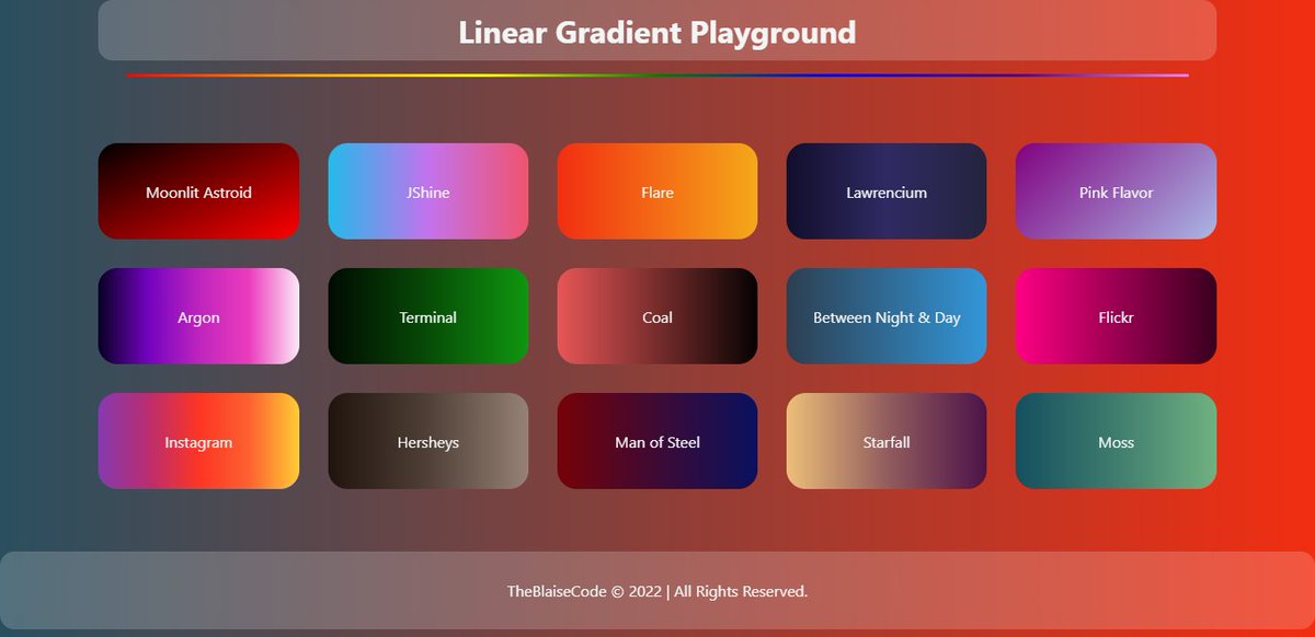 theblaisecode's tweet photo. Day 11
Progress Update + Gradients!!

So I just discovered gradients and I love it. Also, i learnt about :root scope and how to use Grid.

#100Devs  #womenintech #techtwitter #WomenWhoCode #webdevelopment #learnwithleon #SoftwareEngineer #HTML #CSS #catchupcrew #SoftwareDeveloper https://t.co/yoDkJzEj5i