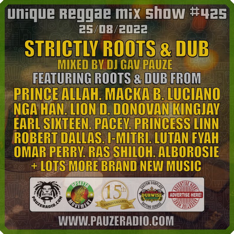 New episode of the 'Unique Reggae Mix Show'
Strictly Roots &amp; Dub 2022: 

Stream here  ➡️  pauzeradio.com/reggae-mix-sho…

Selected, mixed &amp; produced by DJ <a href="/Gav_Pauze/">Gav Pauze</a>

#ReggaeMusic #Reggae #Roots #Culture #Dub #NewMusic #Vinyl #records #vinylrecords #Pauzeradio