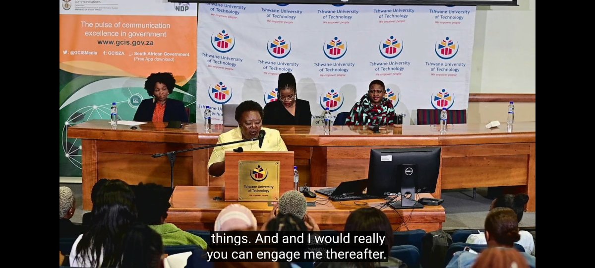 04_thapelo's tweet photo. "I'm so pleased to see this hall full, because I strongly believe that this country still needs journalists. This country depends on ethical journalists that will protect our democracy".  -Phuma Williams. 

#tutJOURN2022 
#tutGCISWomeninMedia https://t.co/5FJyLIHO1o