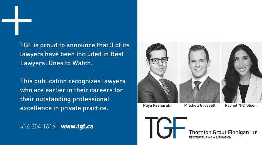 TGF_LLP's tweet photo. TGF is proud to announce that 3 of its lawyers have been included in of Best Lawyers®: Ones to Watch. This publication recognizes lawyers who are earlier in their careers for their outstanding professional excellence in private practice. https://t.co/T6jSwmRXh0 https://t.co/OQ5lsa3OO9