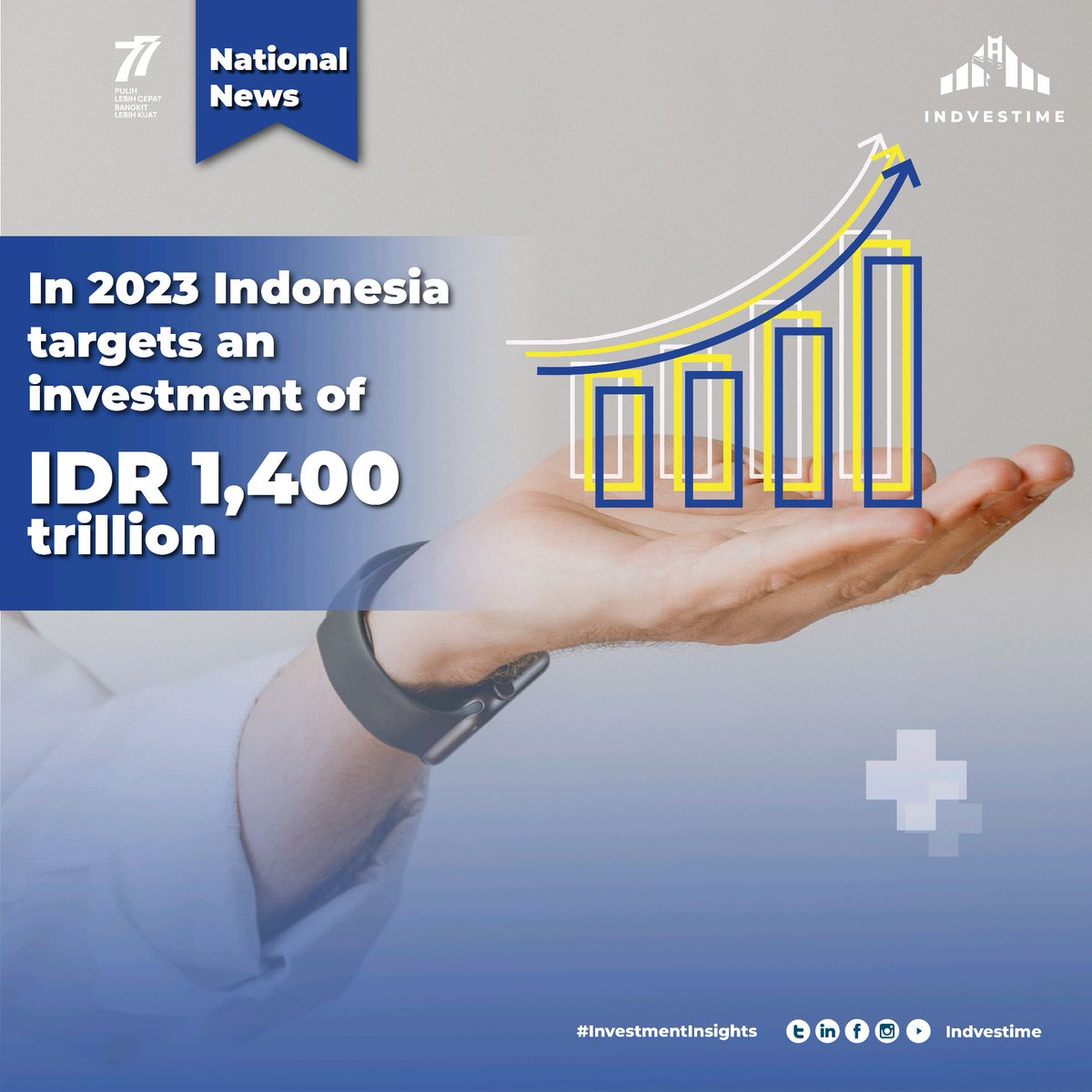 indvestime's tweet photo. The government agreed to target investment of IDR 1,250 trillion to IDR 1,400 trillion in 2023, up from the previous year, which was reported at IDR 901.2 trillion. https://t.co/DHHZzNHsl2
