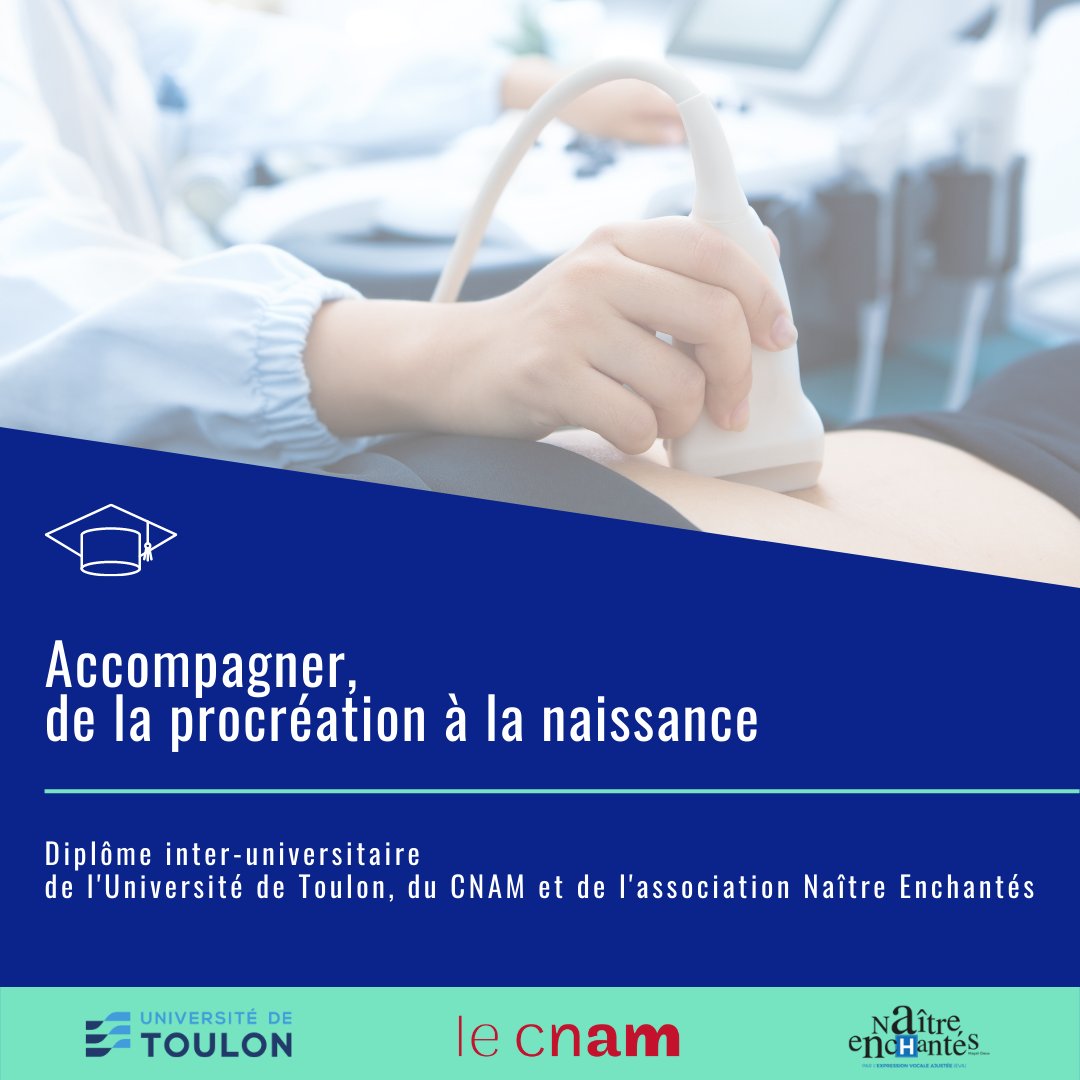 hospiphilo's tweet photo. Les inscriptions sont ouvertes pour suivre le DIU «Accompagner, de la procréation à la naissance» en partenariat avec l’@univtoulon, @naitreenchantes et @LeCnam. https://t.co/WMiEBBgrvH
