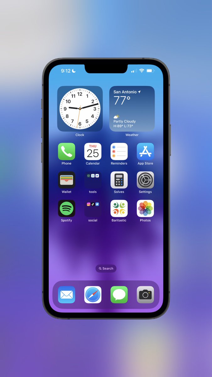 iamluisgaray's tweet image. Updated Home Screen. 

#iOS16 #iOS16Beta7