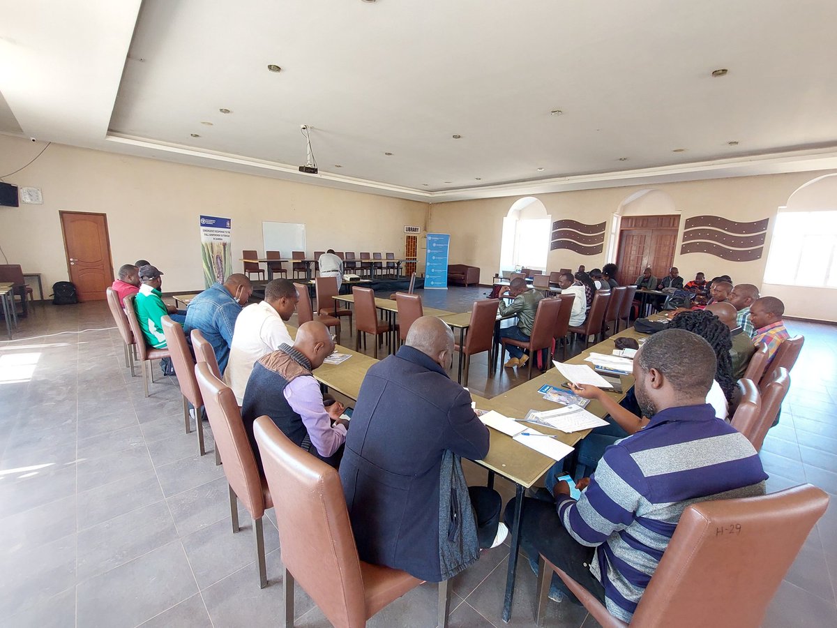 Happening now in #Kalumbila #Zambia, 32 Camp Extension Officers participating in <a href="/FAO/">Food and Agriculture Organization</a> and Ministry of Agriculture Fall Armyworm and FAMEWS training. <a href="/UNZambia/">UN Zambia</a> <a href="/faosfsafrica/">FAO Subregional Office for Southern Africa</a> <a href="/FAONorthAmerica/">FAO in North America</a> <a href="/percy_suze/">Suze Percy Filippini</a>